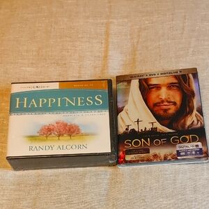 HAPPINESS BOOKS ON CD AND SON OF GOD DVD
